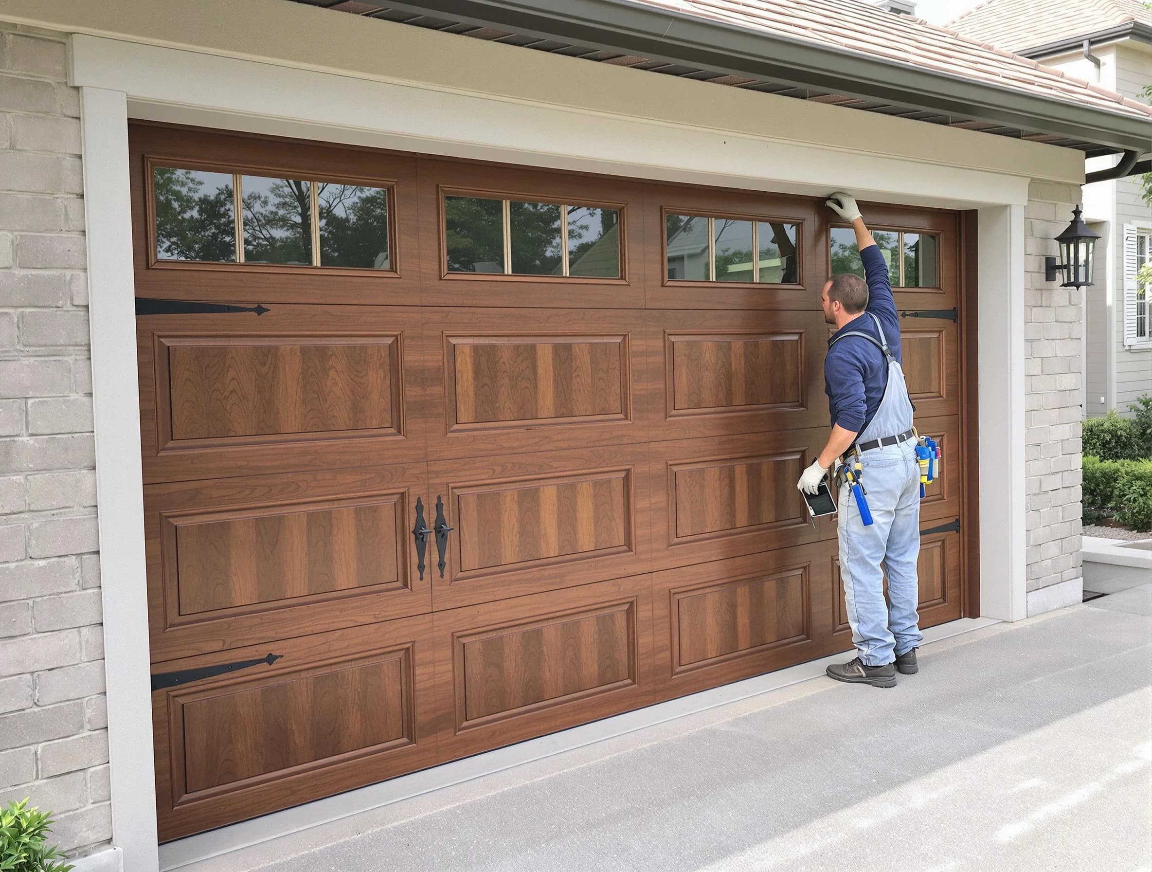 Custom garage door showcase by Green Hill Garage Door Repair in Green Hill
