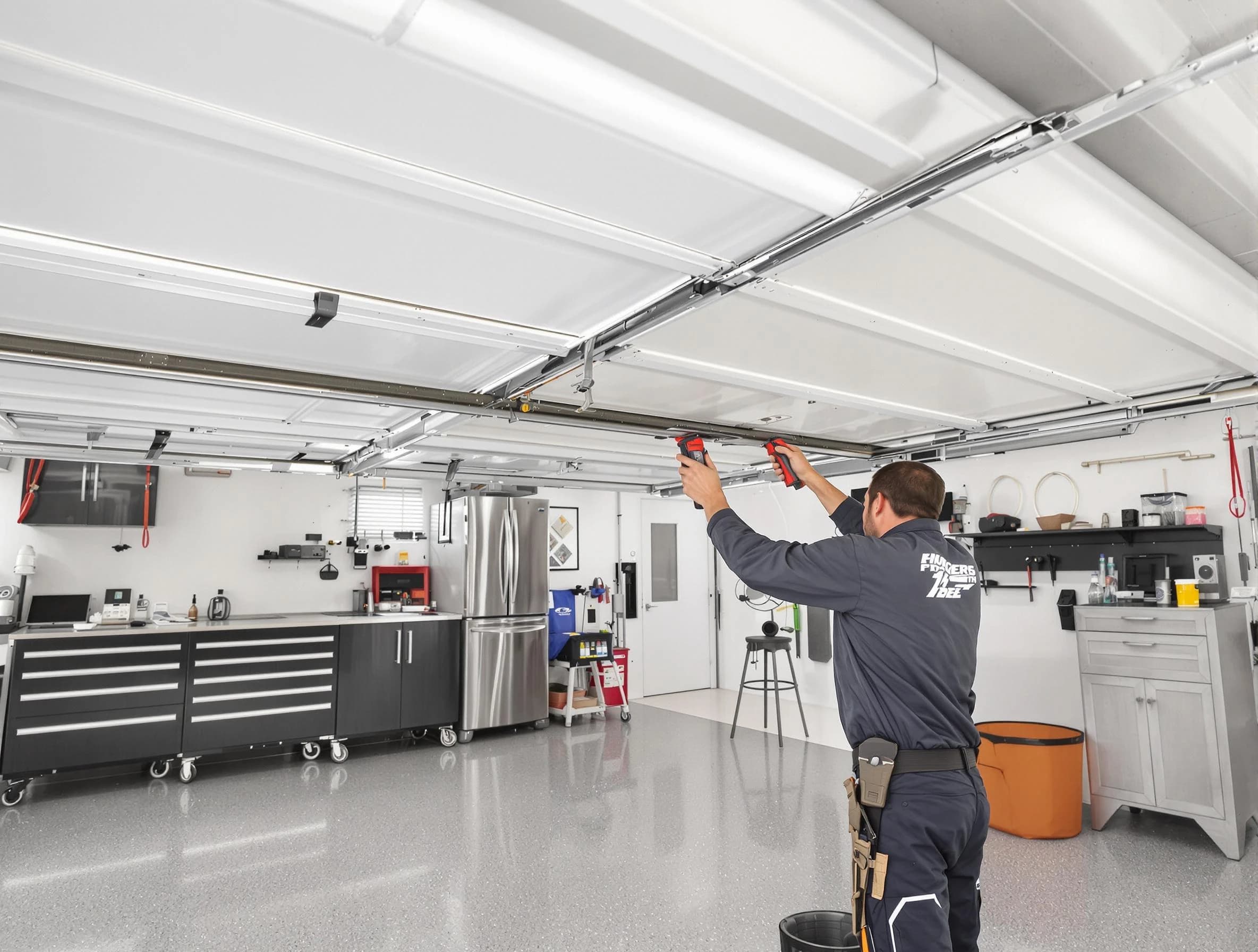 Overhead garage door repair service by Green Hill Garage Door Repair in Green Hill