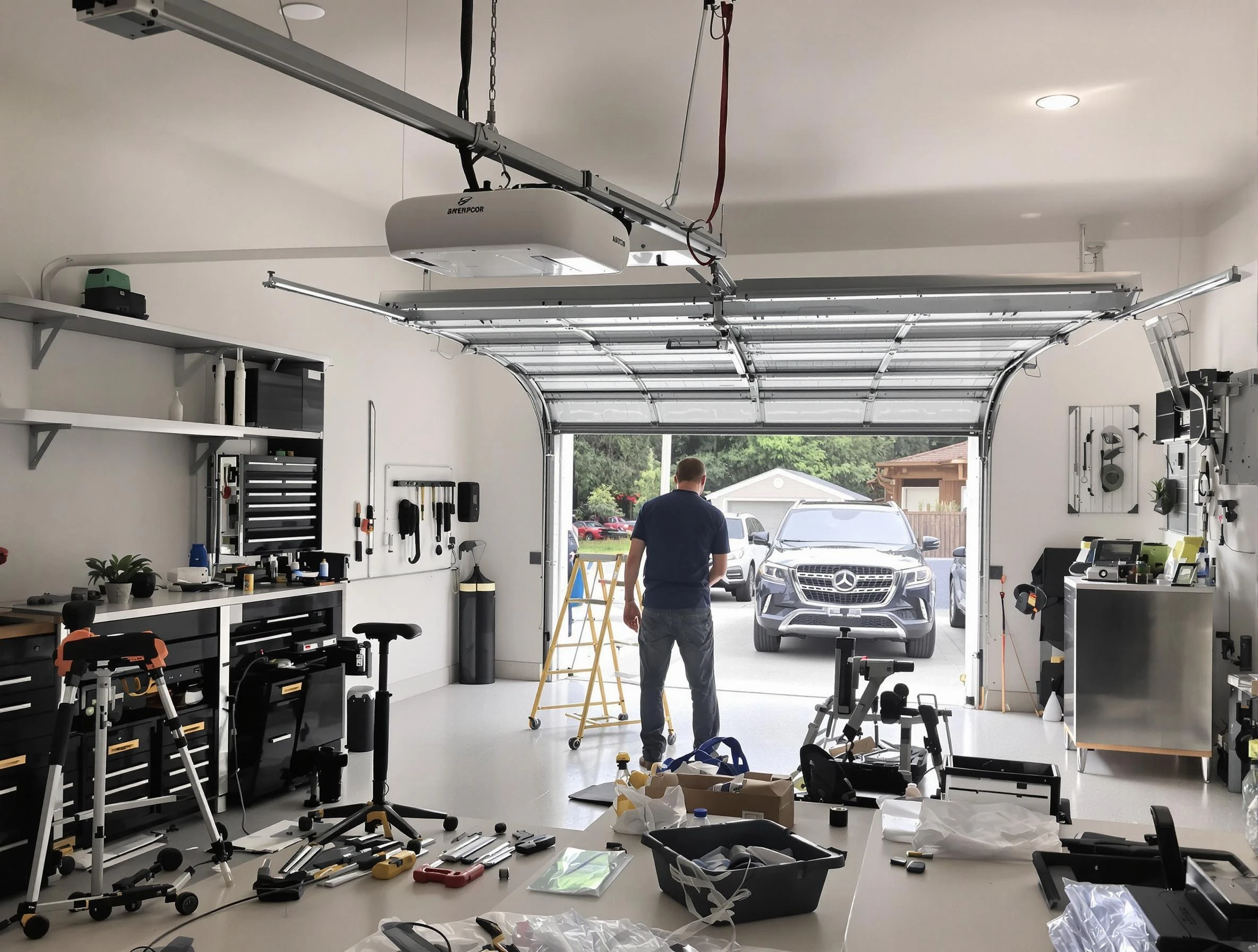 Garage door opener installation by Green Hill Garage Door Repair in Green Hill